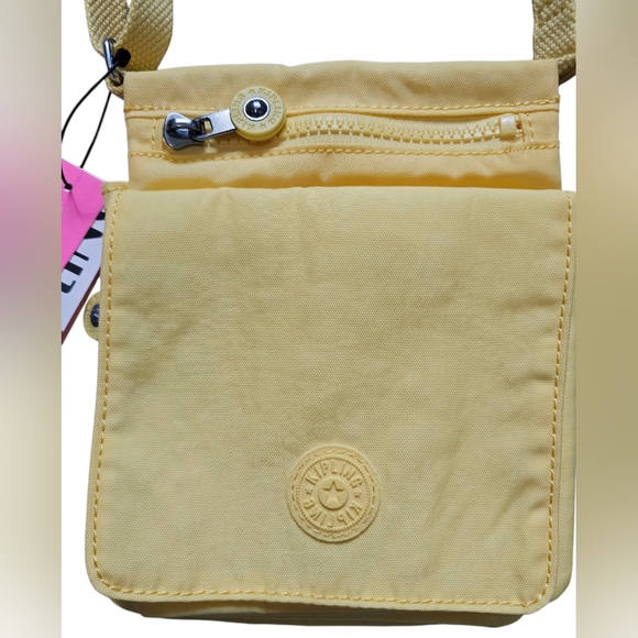 Kipling Yellow Crossbody Bag, 5½" X 7" New With Tags - Picture 2 of 10